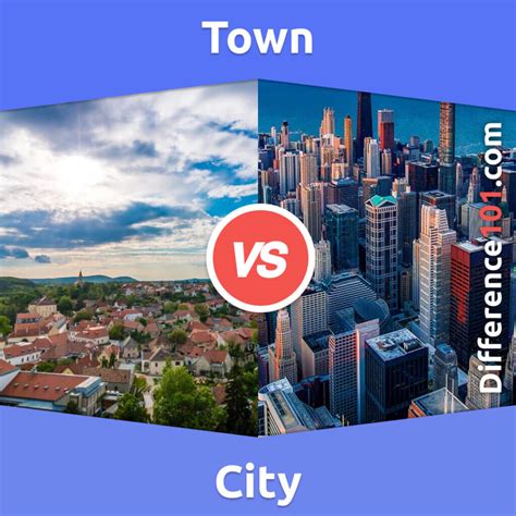 city town difference